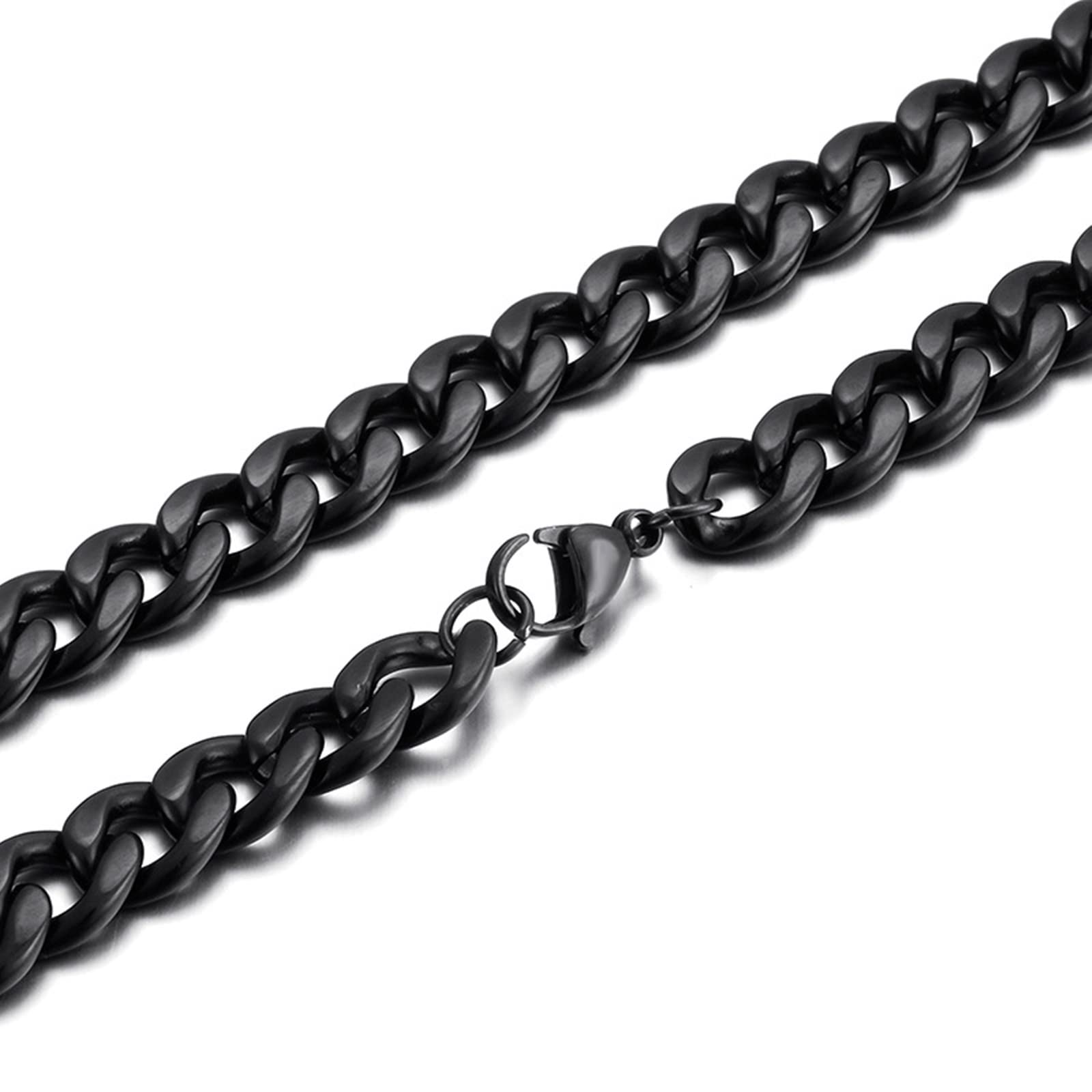 Collana a catena da uomo in acciaio inossidabile, larghezza da uomo 10/11 mm, regalo di San per un amico