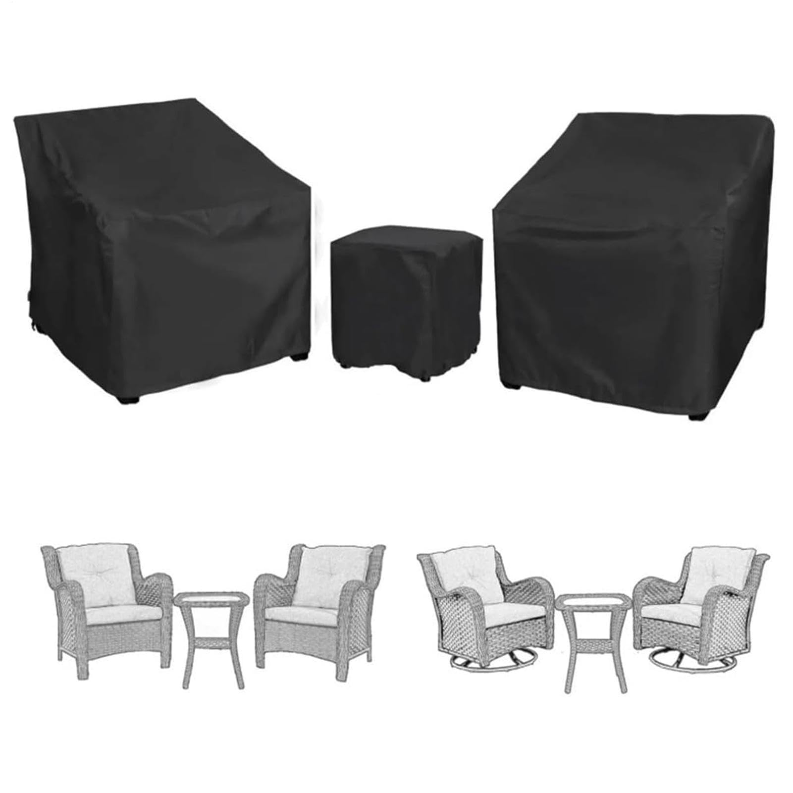 Fundas impermeables para sillas de exterior con bloqueo de rayos UV