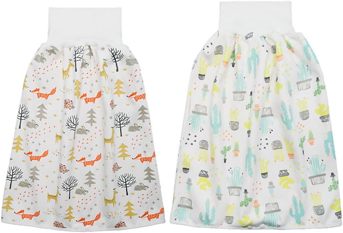 2 Gonne Pannolino Per Bambini - Pantaloni Assorbenti Impermeabili Per Vasino 0-8 Anni - Foto 6