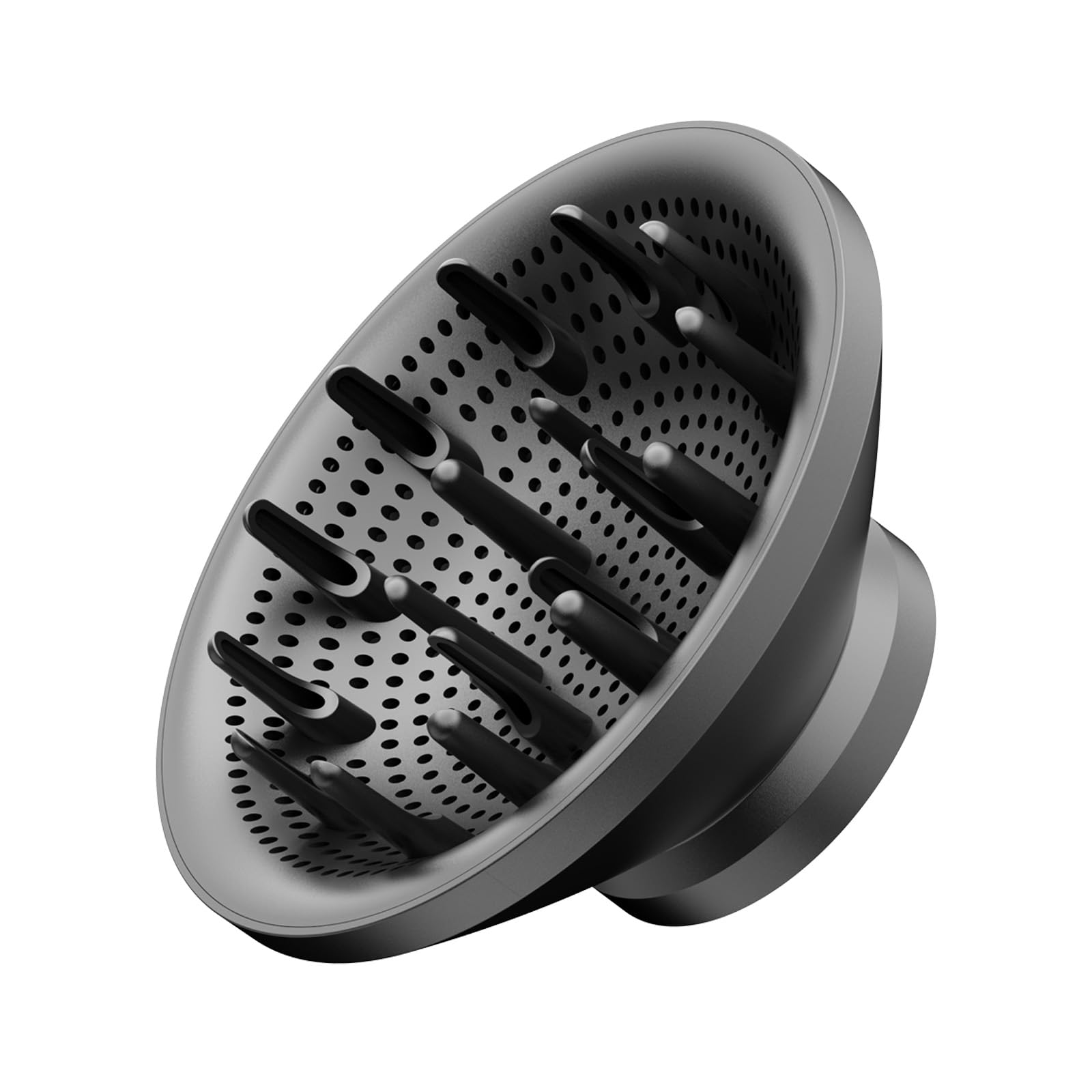SKYMOONHair Dryer Diffuser, Magnetic Hairdryer Diffuser Attachment for Curl Definition and Volumizing Styling, Dark Grey