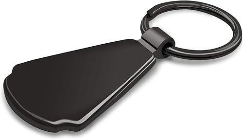 Miniatura 5 de Llavero de lágrima de metal de fibra de carbono negro real para Chevrolet Corvette C8, con licencia oficial