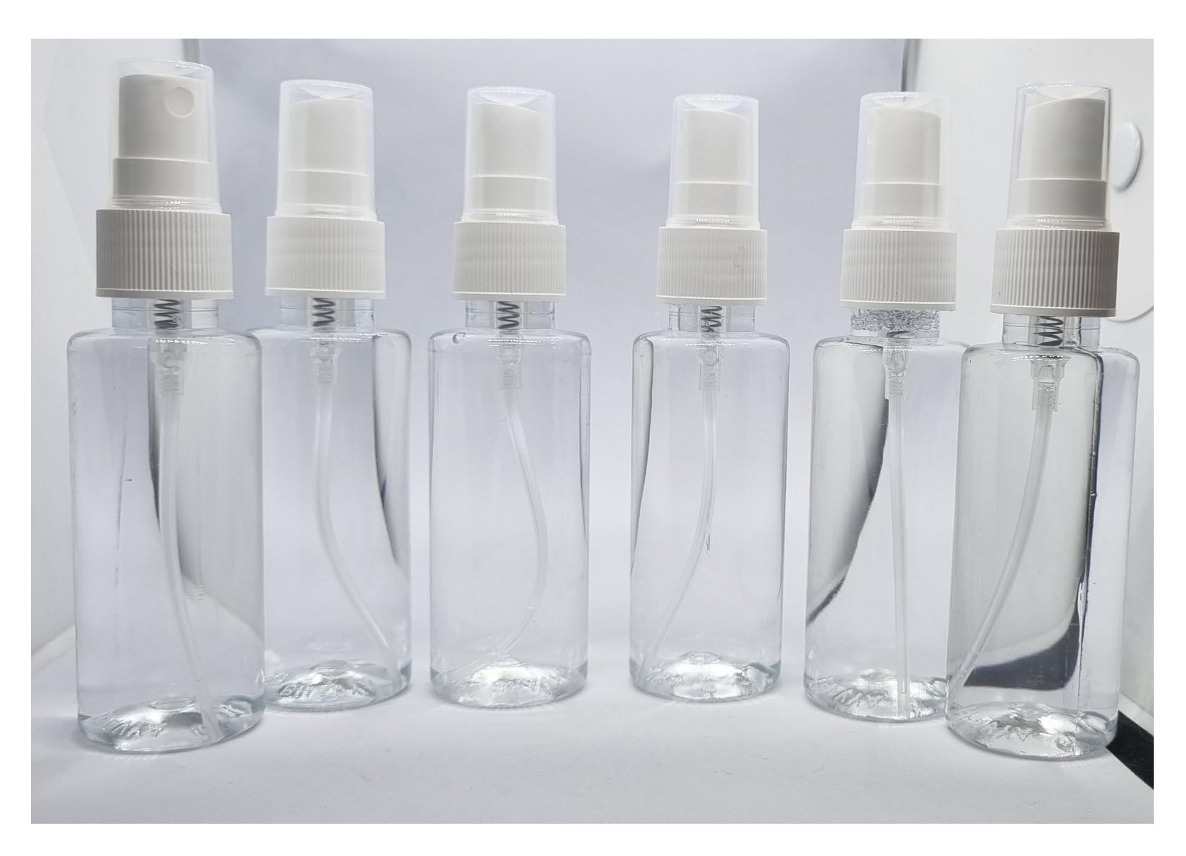 DIC Mini Spray Bottle, Transparent Empty Plastic Pocket Refillable for Bottle Sanitizer, Toner, Perfume, Lotion, Moisture, Oil, Costemic, Travel use, 50 ML (Pack of 6)-image-14