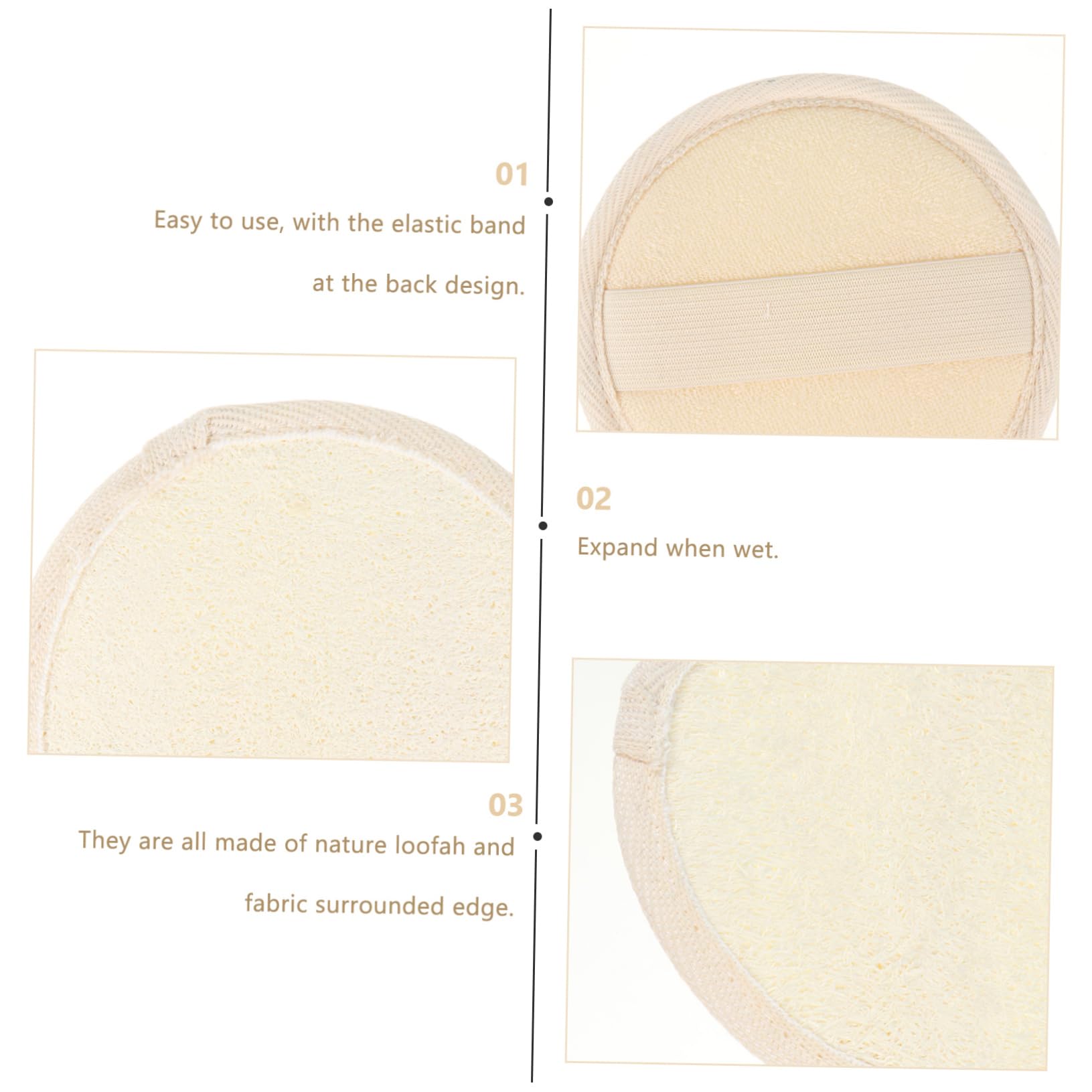 POPETPOP 10pezzi Spugna in Luffa Da Scrub Esfoliante Asciugamano in Luffa Accessori Per Doccia e Bagno Materiale Morbido e Resistente