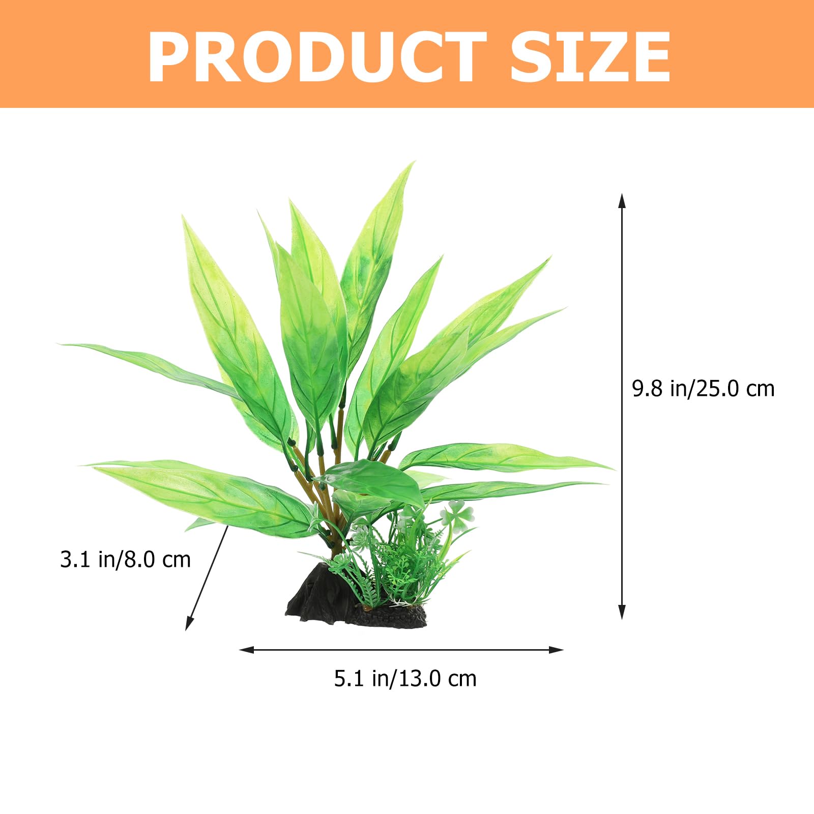 BESPORTBLE Chic Decorative Fish Bowl Plant Lifelike Faux Plant Replacement for Aquarium Decor