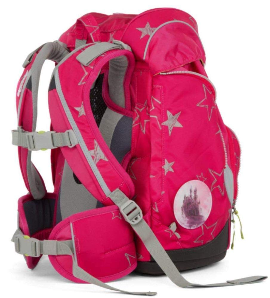 ERGOBAG CinBärella Kinder-Rucksack, 35 cm, Pinke Sterne
