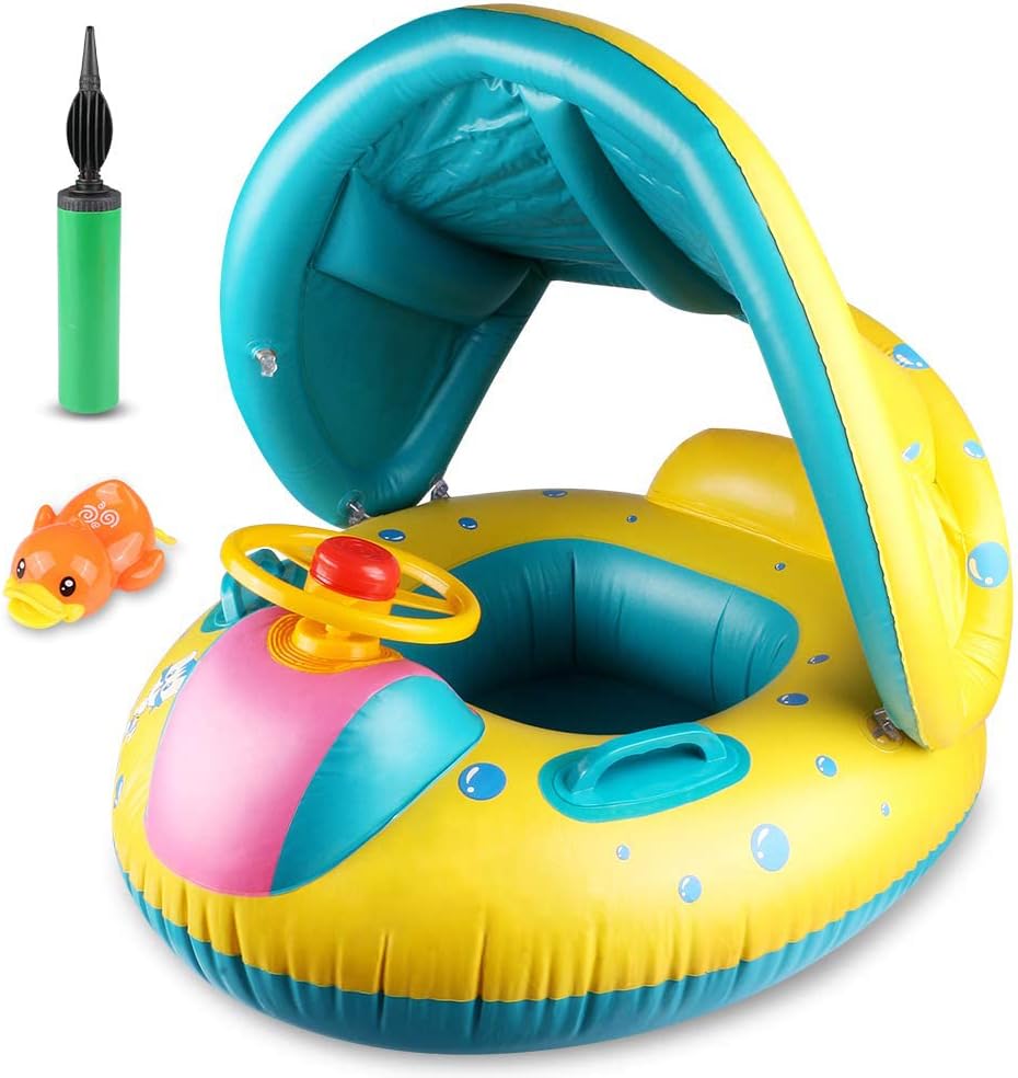 Philonext Baby Float Boat with Canopy Inflatable Bangladesh Ubuy