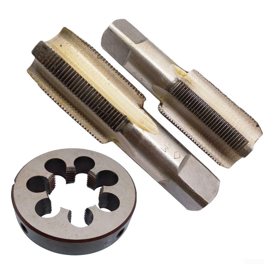Zestaw gwintowników i narzynek, gwintowniki i narzynki do gwintów okrągłych, gwintowniki i narzynki HSS M30x1,5 mm, gwintowniki i narzynki metryczne, prawe