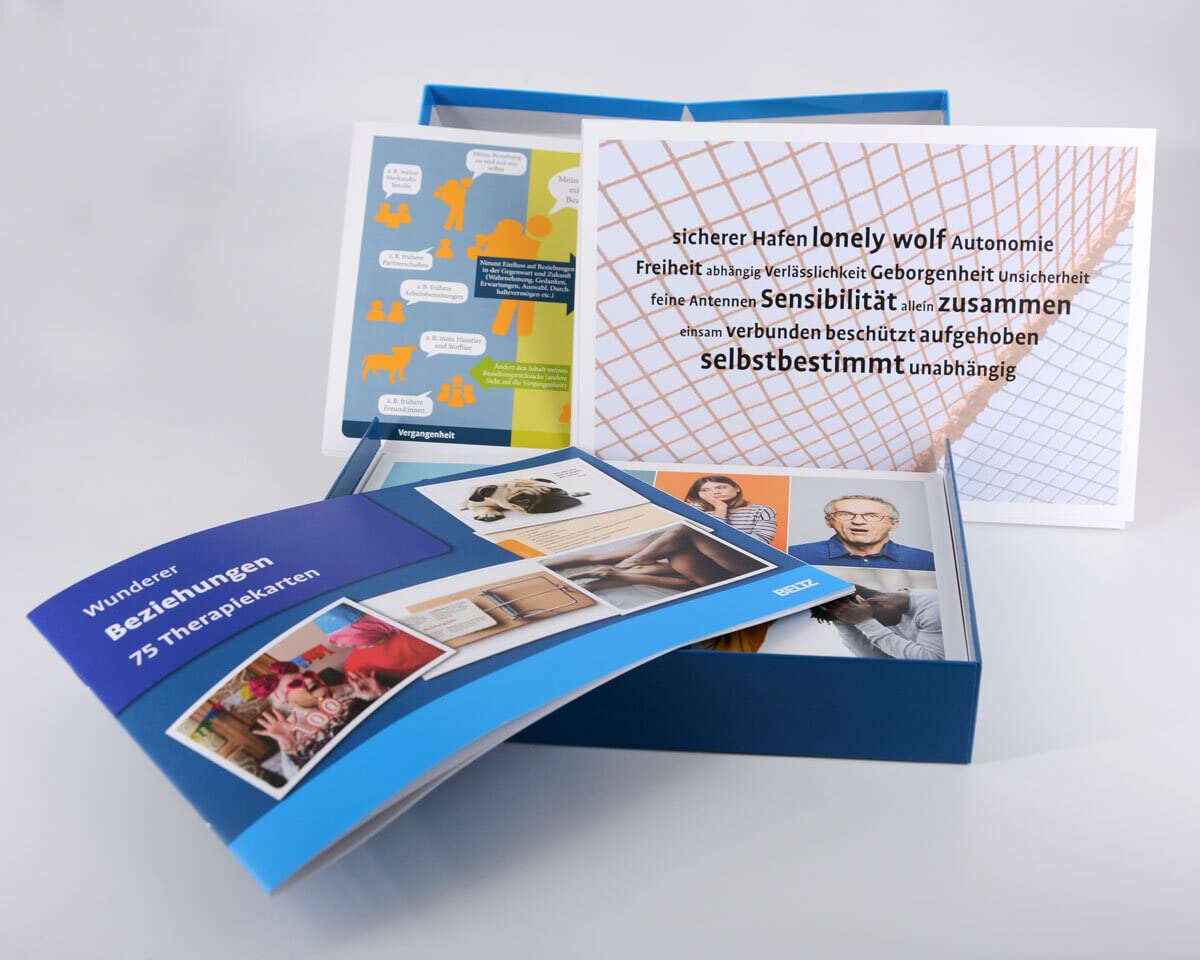 Beziehungen: 75 Therapiekarten mit 28-seitigem Booklet in hochwertiger Klappkassette, Kartenformat 16,5 x 24 cm (Beltz Therapiekarten)