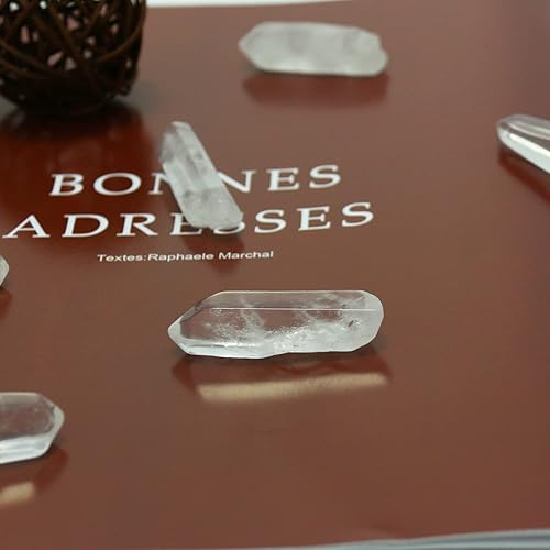Miniatura 4 de 10 paquetes de cristales de cuarzo transparente naturales pulidos brasileños, cristales y piedras curativas de cuarzo a granel para Wicca, Reiki,