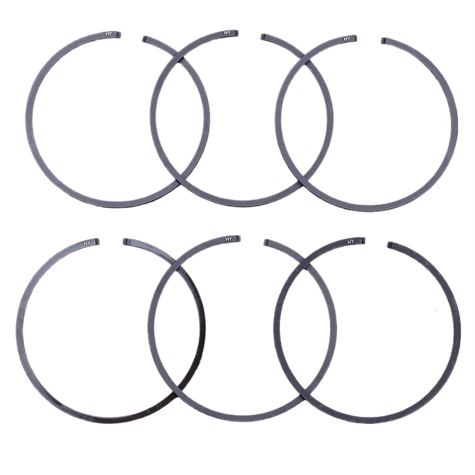 Kit 6 Fasce Elastiche Per Pistone Motosega - 45x1.2 Mm, Ricambio Per Husqvarna 353, 350 (Cod. 537253002)