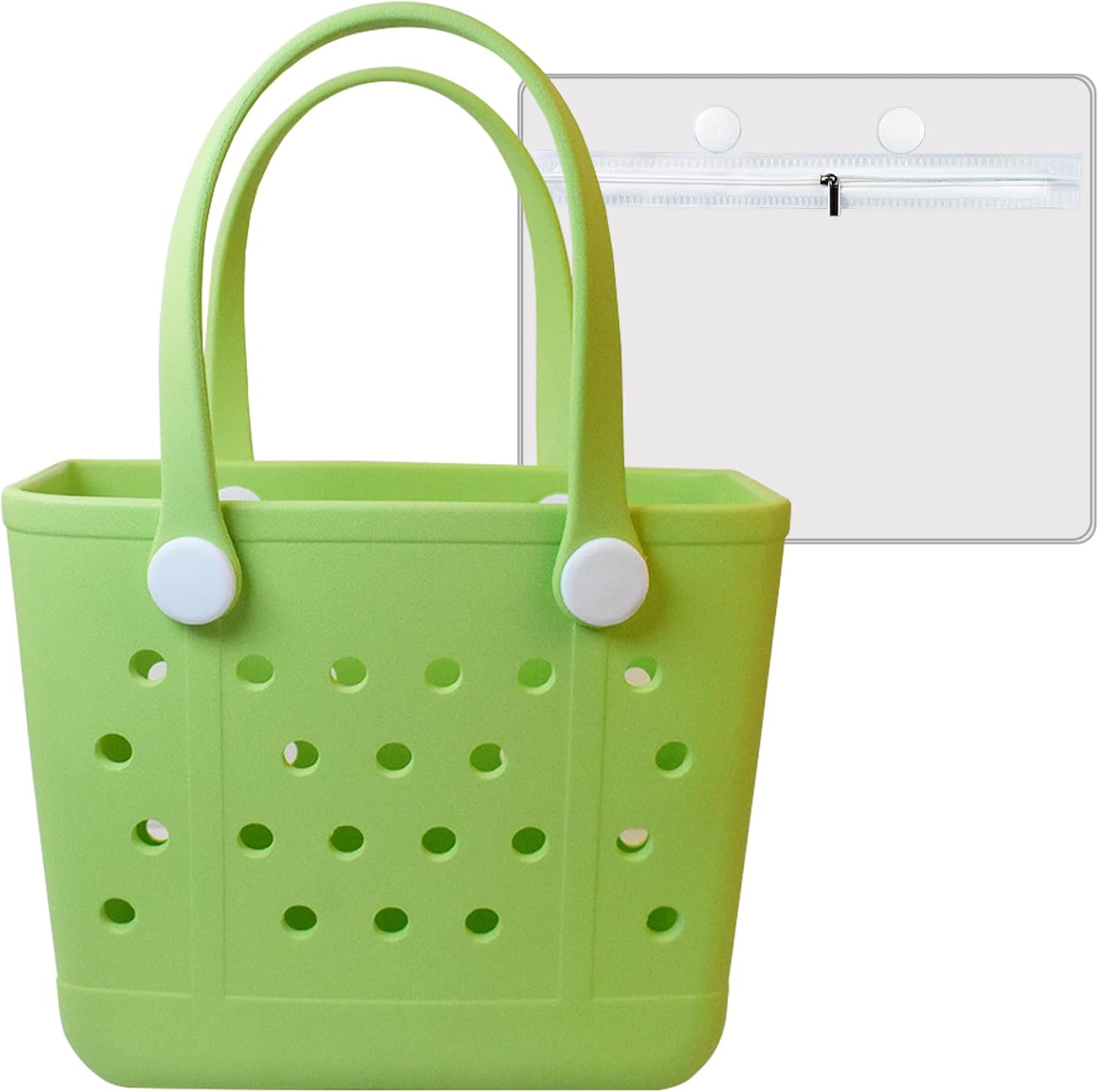 Rubber Beach Bag, Original Small Beach Tote Bag for Women, EVA Beach Bag Waterproof Sandproof