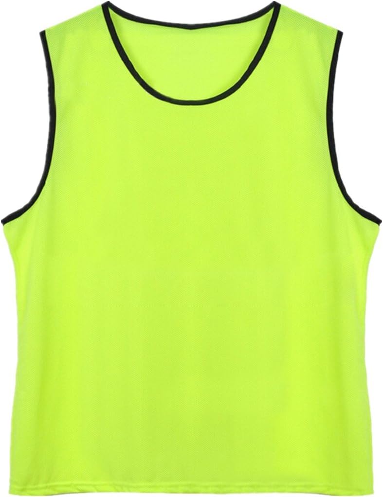 DreamHigh DH Soccer Sports Team Practice Pinnies Training Mesh Vests Youth -12 pcs Pack