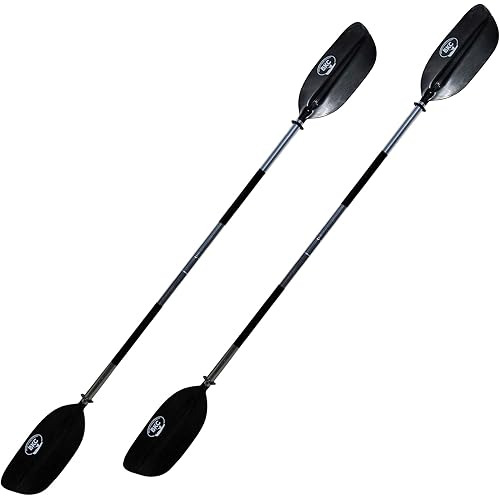 Pack of 2 BKC KP224 Kayak Paddle 86-Inch - 2-Piece Collapsible Heavy Duty Lightweight Kayak Paddle with Anti-Slip Grips (Set of 2)