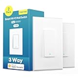 meross 3-Way Smart Switch 2 Pack, Neutral Wire Required, Compatible with Apple HomeKit, Alexa, Hey Google and SmartThings, Single Pole & 3 Way, 2.4GHz Wi-Fi, Remote and Voice Control, No Hub Required