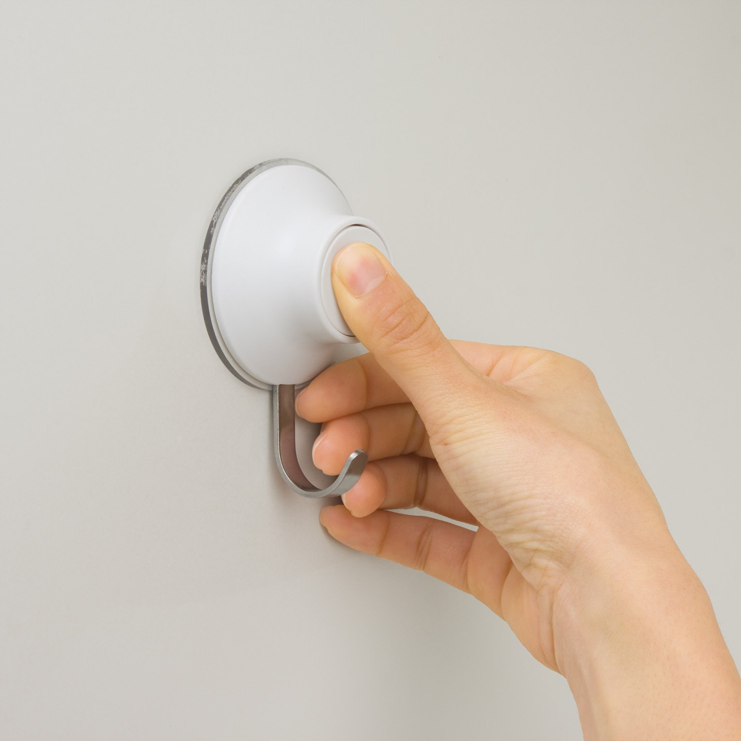 Amazon｜レック(LEC) プッシュ式 吸盤フック ホワイト S H-670｜フック