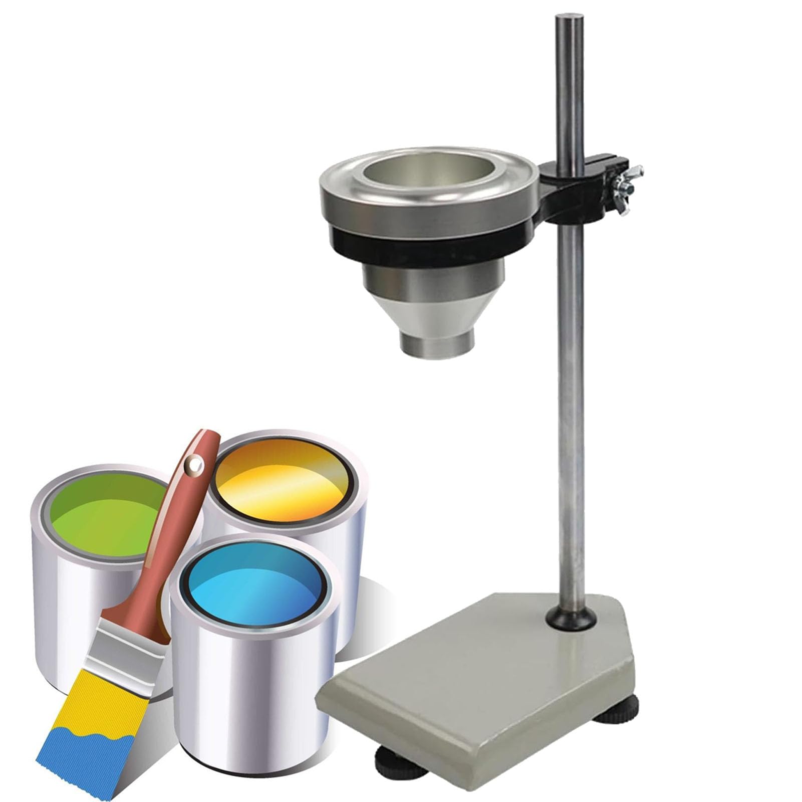 Gobelet de test de viscosité liquide, débitmètre pour une mesure précise de la peinture, du vernis, de la laque et des encres – essentiel pour le contrôle de la qualité