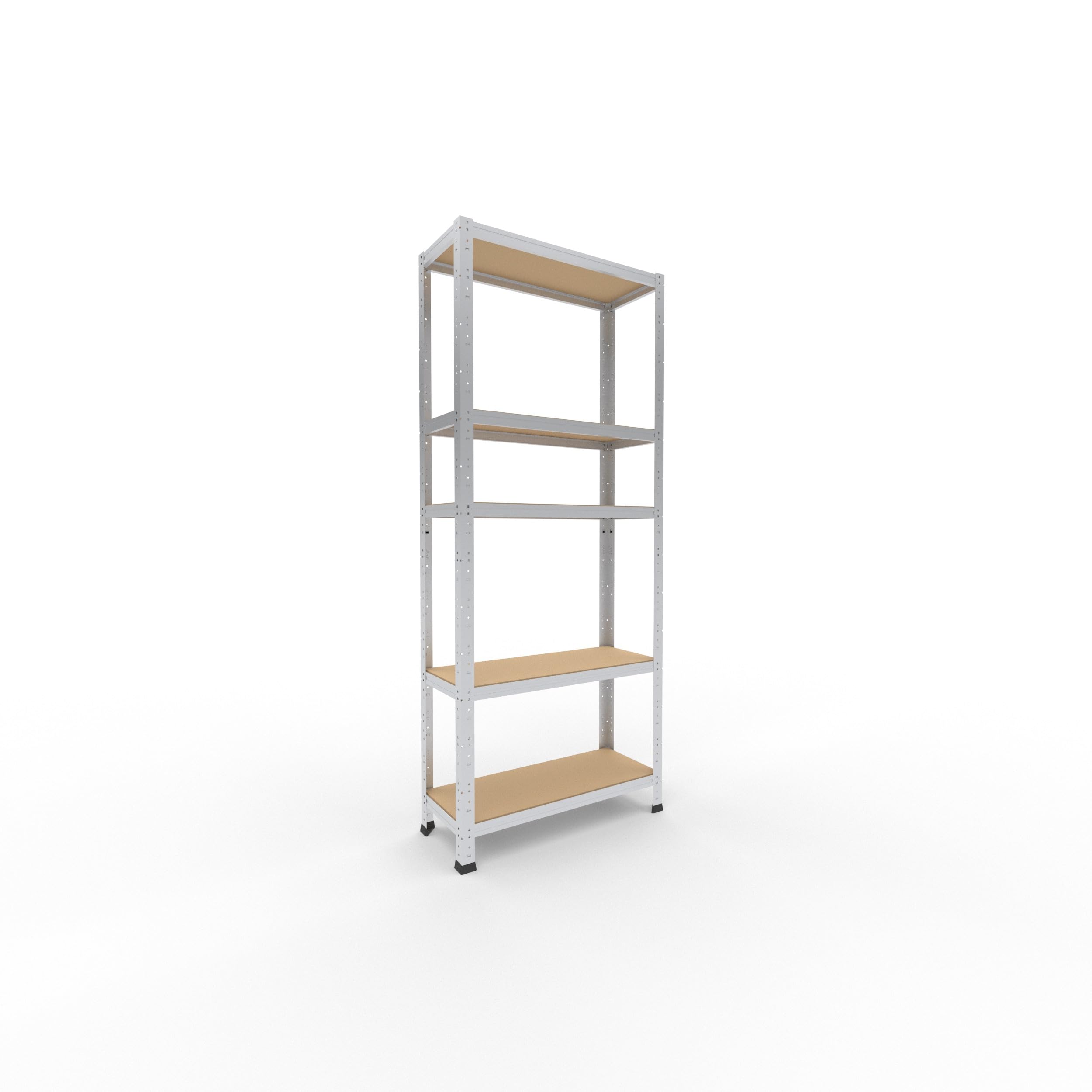 shelfplaza Home 180x75x30 cm Estantería Pesada en galvanizada con 5 baldas y 175 kg de Capacidad de Carga por balda