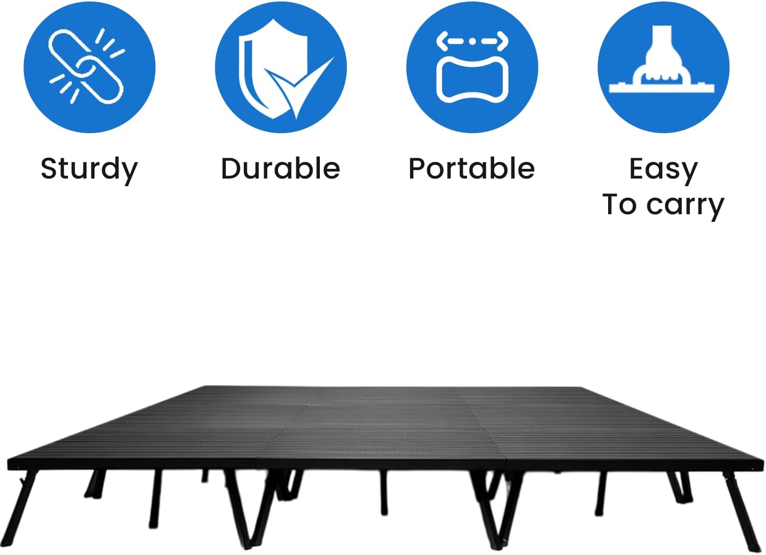 12'x12' MyStage - 9 Stage Platform with Adjustable Height 17"-28"