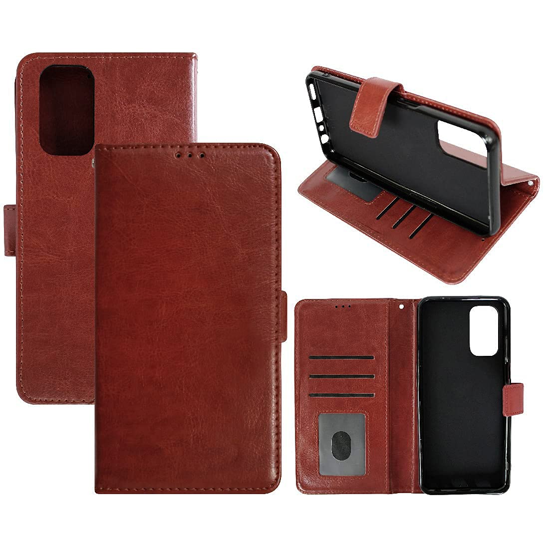 Amazon Brand - Solimo Leather Mobile Flip Cover for Realme GT Master Edition Brown (2673495) (B09HMLTC28) Amazon Price History, Amazon Price Tracker