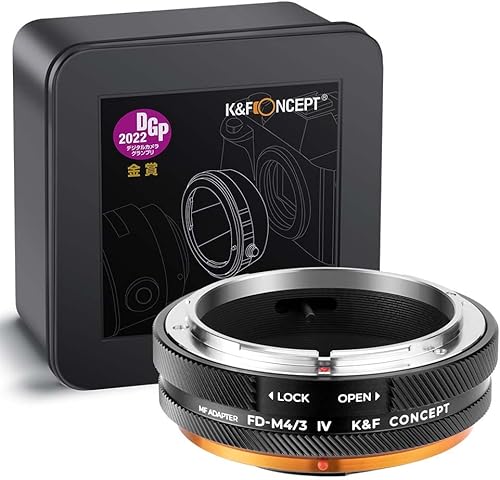 K&F Concept IV PRO FD-M4/3 MFT Adaptador de montaje de objetivo, compatible con Canon FD/FL Series Lens a M4/3 M43 Micro Cuatro Tercios Montaje