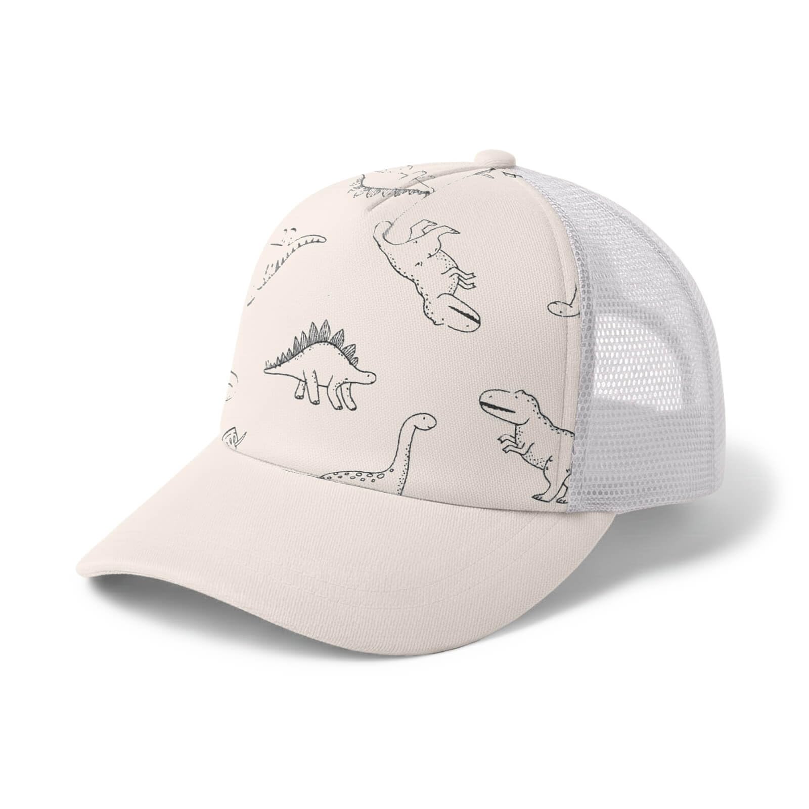 DRESHOW Toddler Baseball Cap Baby Sun Hat Cute Dinosaur Patterned Caps Unisex Baby Trucker Hats Infant Toddler Kid Hats for Boys Girls