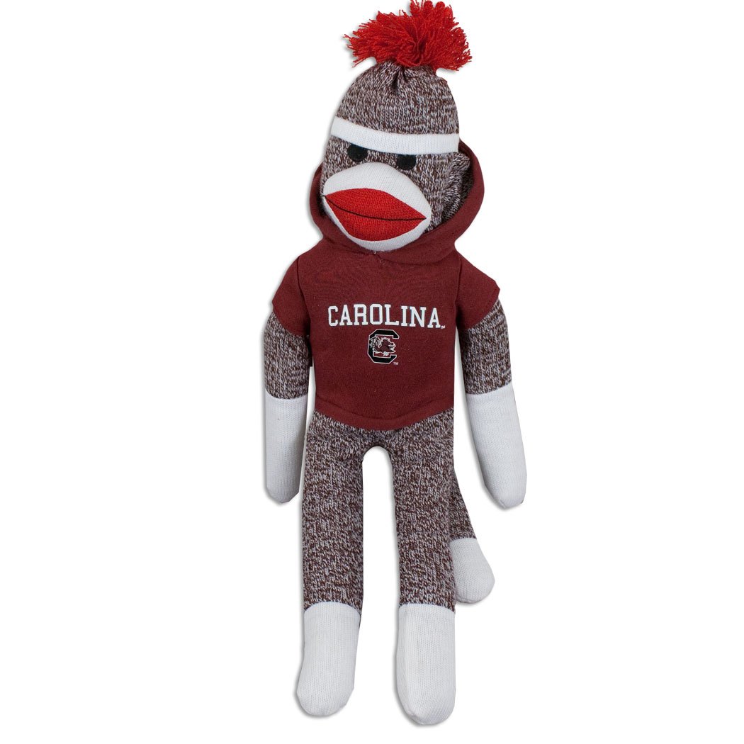 Plushland South Carolina Gamecocks Sock Monkey 8 Inches