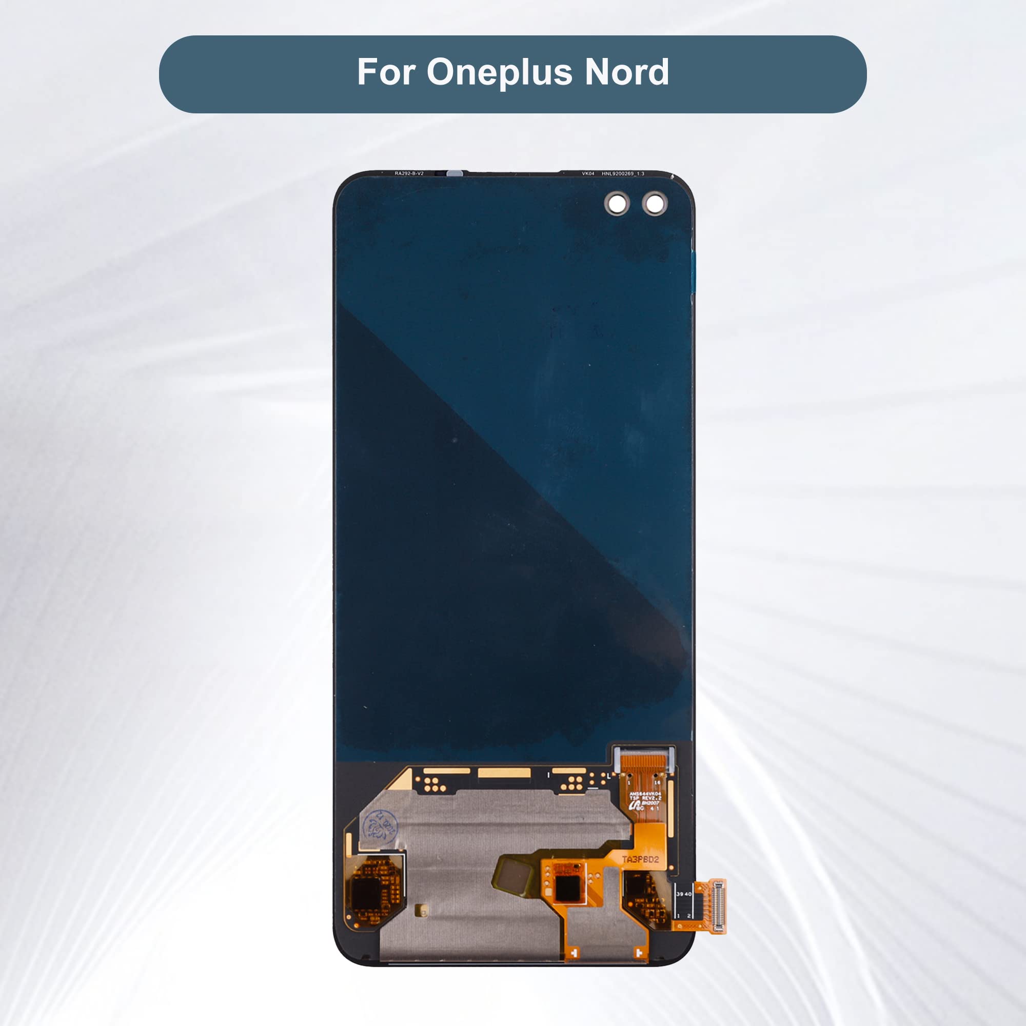 Wyświetlacz TFT kompatybilny z One Plus Nord AC2001, AC2003 6,44" LCD Display Touch Screen Assembly with Tools czarny (bez ramki)
