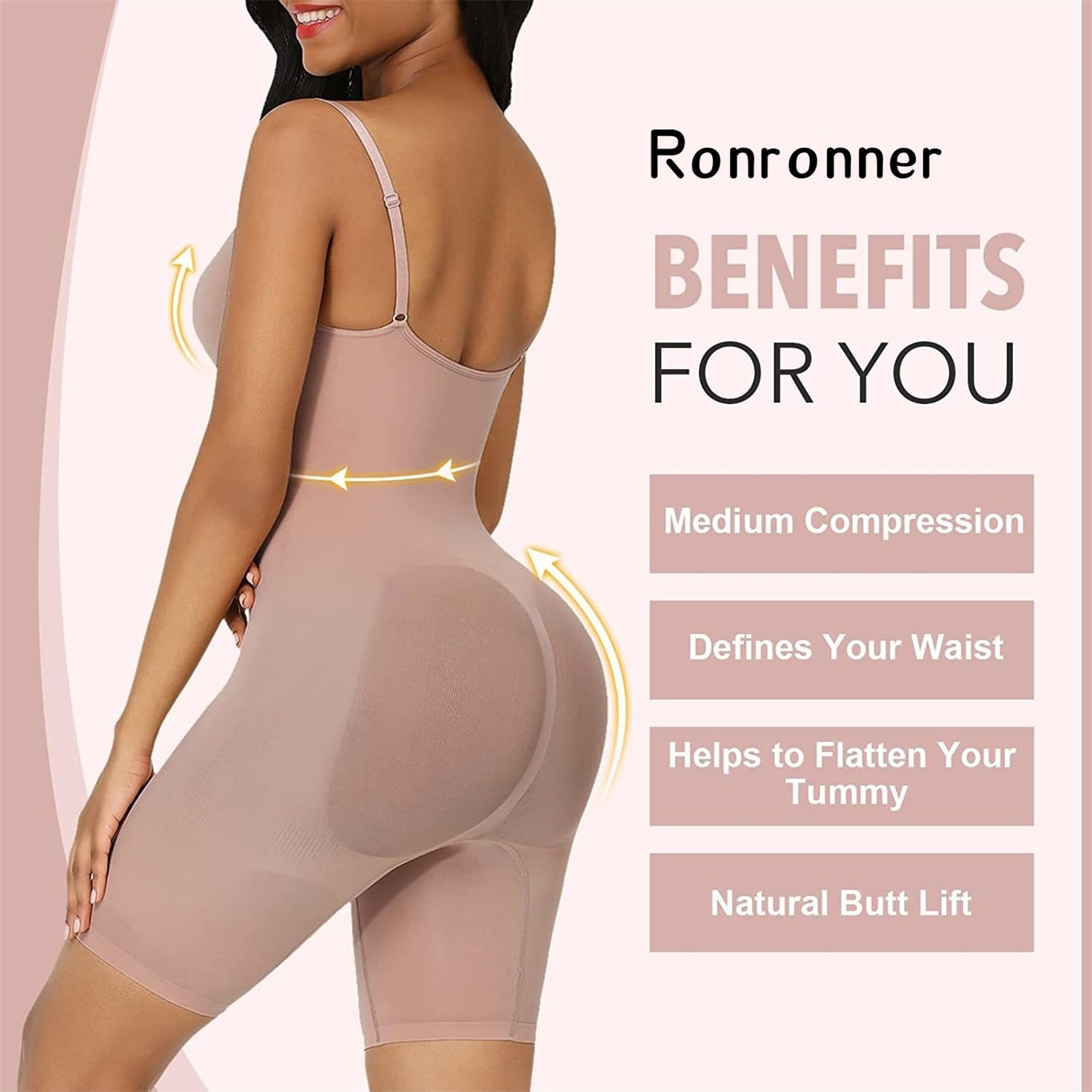 Ronronner Body modelujące kobiety modelujące brzuch kontrola ciała Shaper Body Shaper Niewidoczna poporodowa Shaper Brzuch Podnoszenie pośladków Trener Body