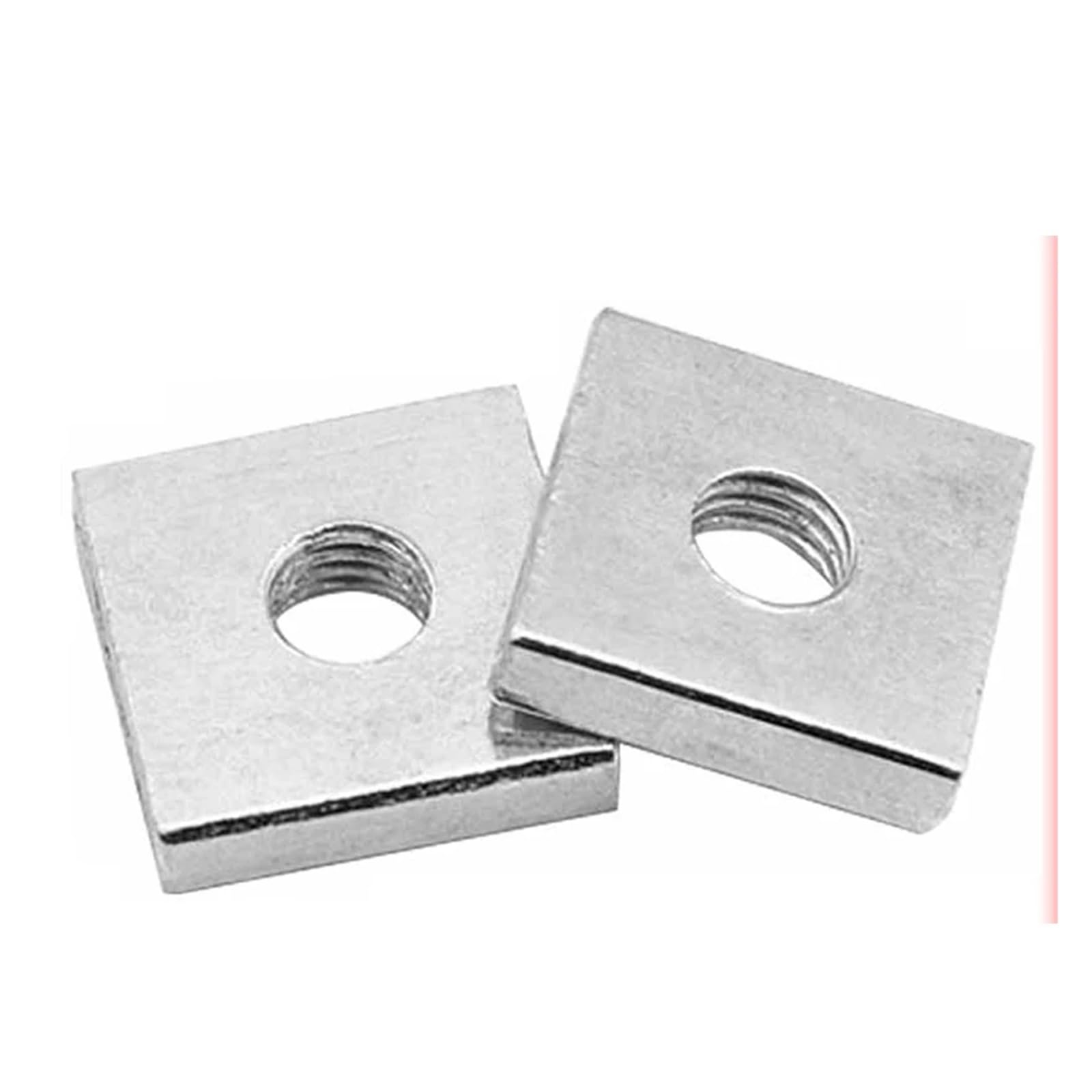 20-40 pezzi M2 M3 M4 M5 M6 acciaio al carbonio zincato sottile(40pcs,M4x15x15x3mm)
