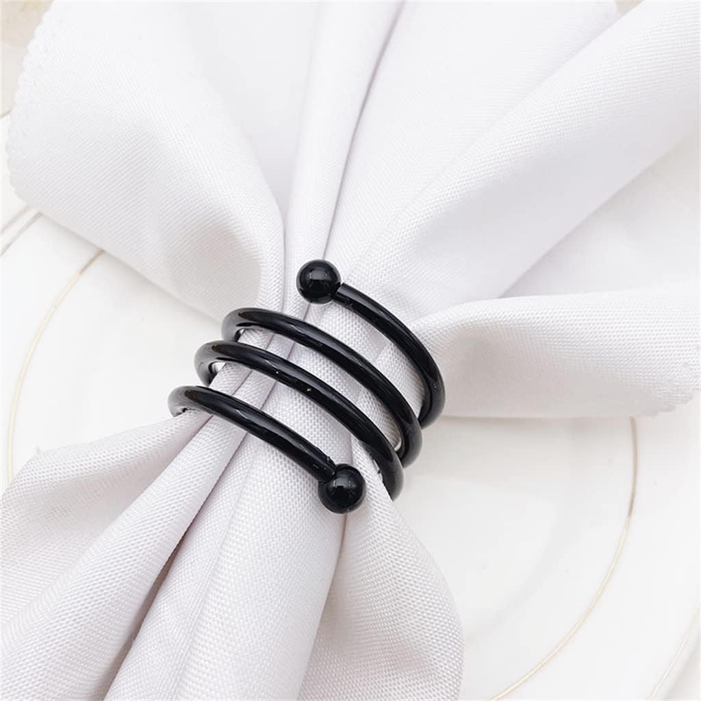 12pcs/lot Spring Napkin Buckle Metal Wire Link Day Party Desktop Decoration image 4