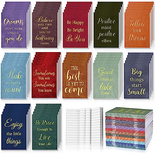Verset de la Bible bloc-notes de motivation lot de 60 petits carnets de poche de style vintage