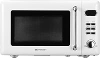 Vista 9 de Emerson MWR7020RD Horno Microondas Compacto Retro de Encimera con Control de Botones, Pantalla LED, 700W 5 Niveles de Potencia, 8 Menús Automáticos