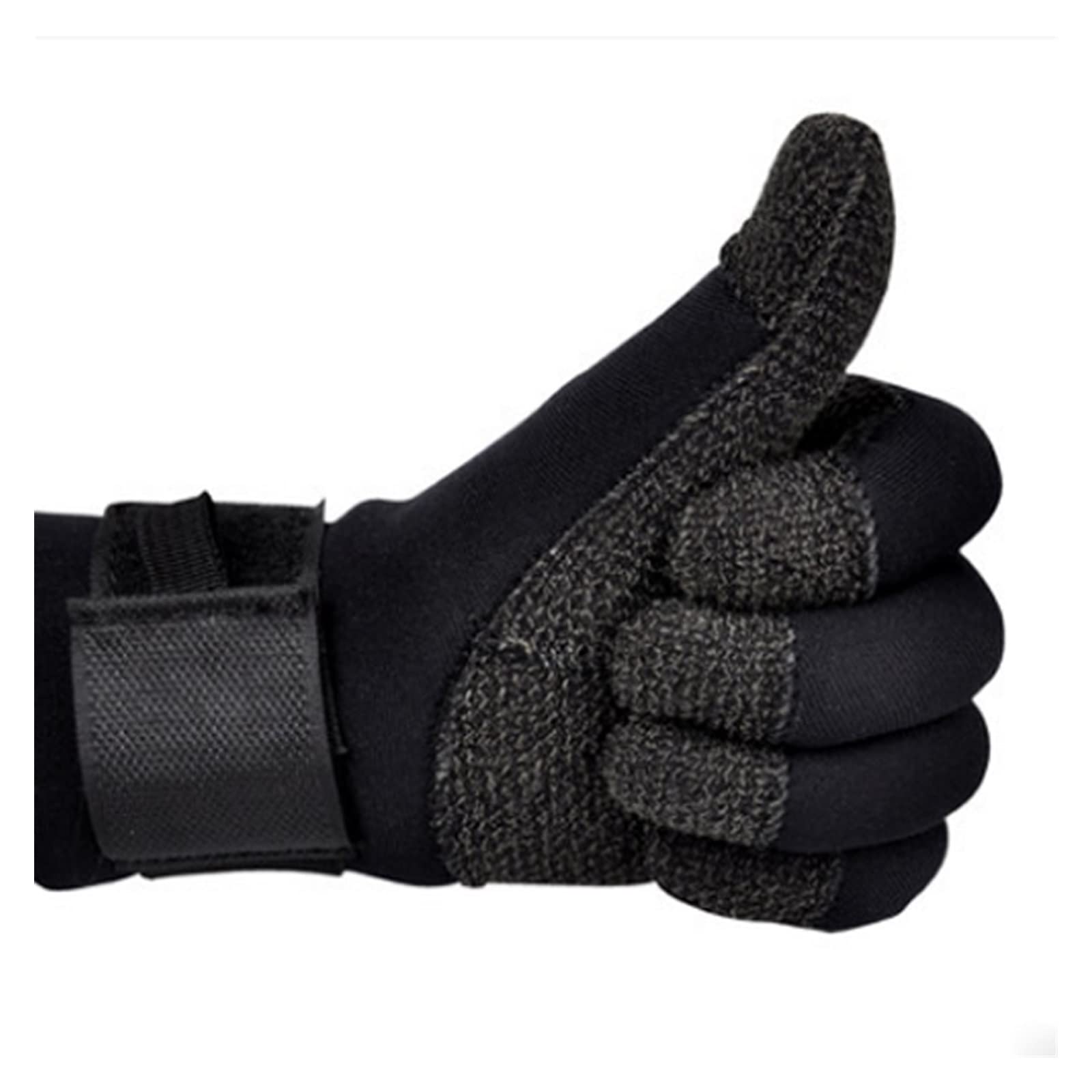 Guanti da muta, Guanti da immersione 3MM for attrezzatura subacquea antiscivolo Guanti neri regolabili(Medium)
