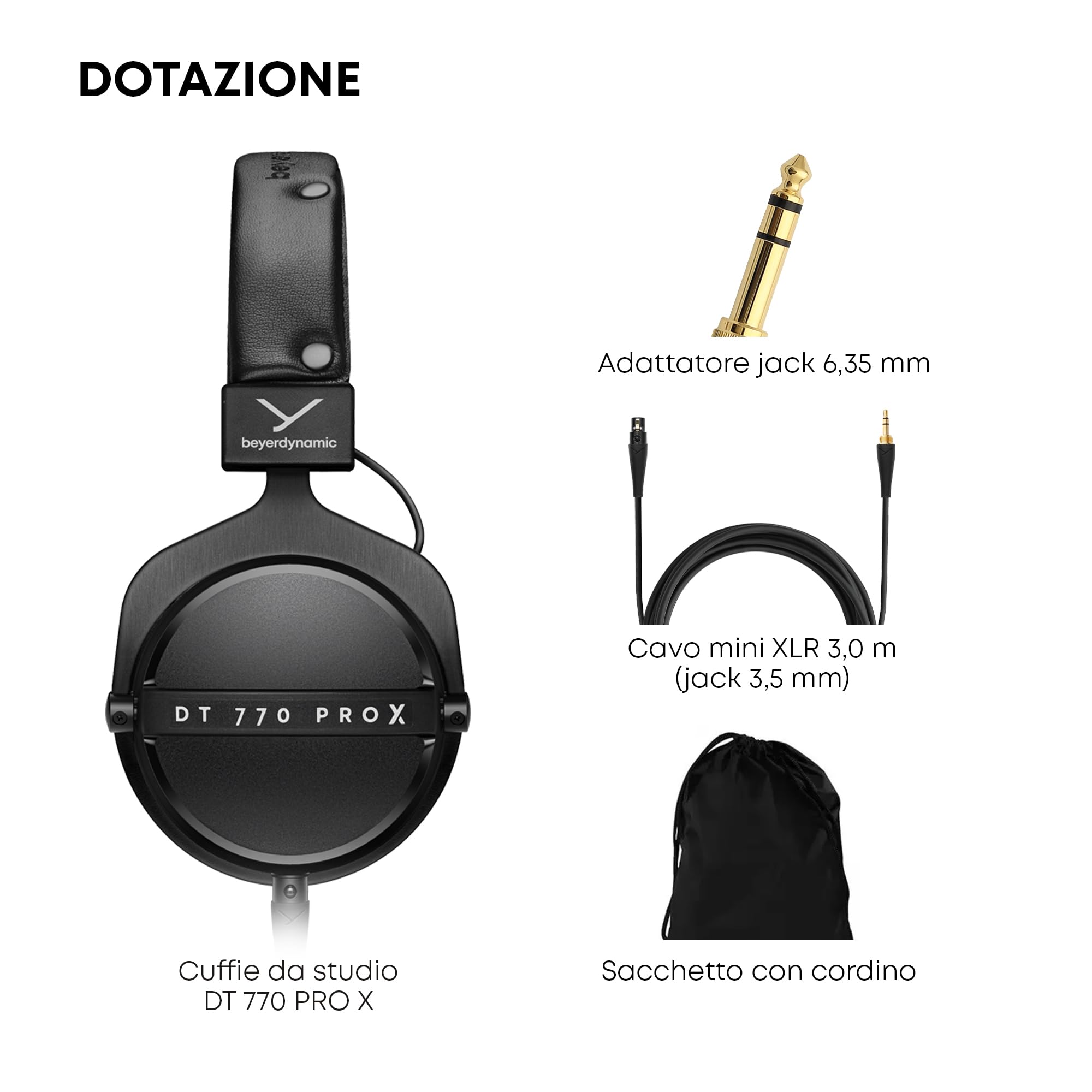 beyerdynamic DT 770 PRO X Cuffie da studio, per registrazione e monitoraggio (chiuse)