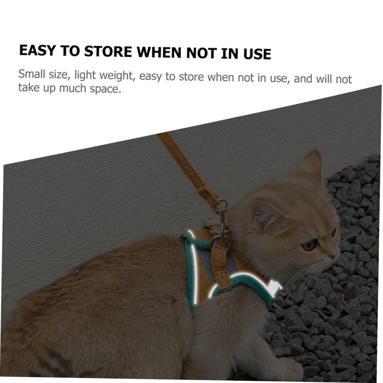 SUPVOX Lightweight Cat Harness Pulling Strap Outdoor Walking Harness for Your Pet