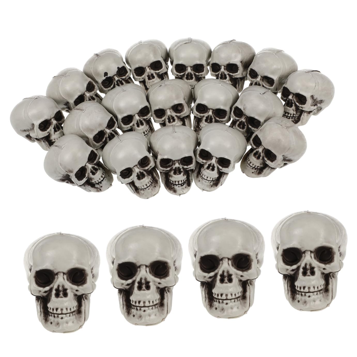 BESTonZON 54 Pezzi teschio di halloween party halloween decorazione halloween scheletro di halloween snodabile scheletri di Halloween decorazioni torte decorazione casa decorazione scheletro