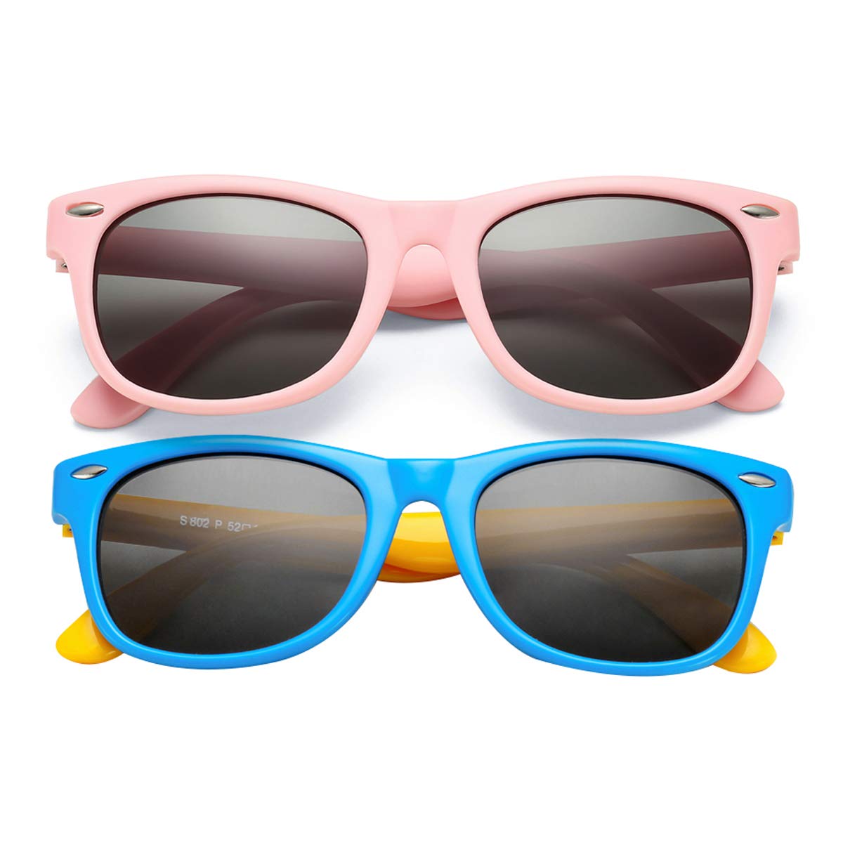 COASION Kids Polarized Sunglasses Age 3-9 Flexible Shades UV Protection
