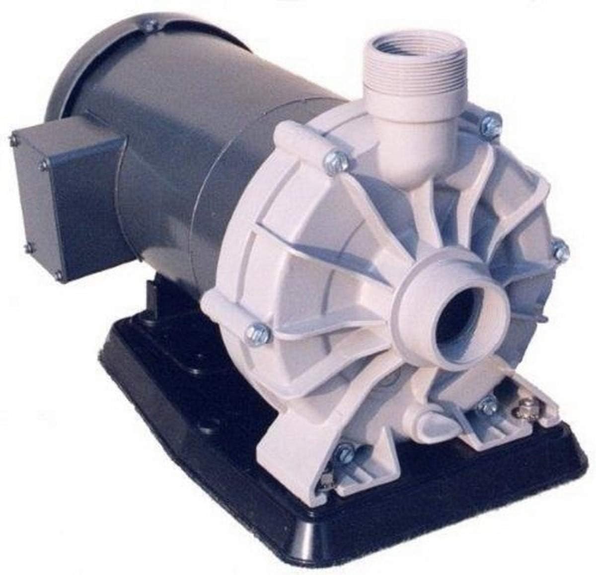 Pacer Pumps PCE2FVC5.0C PC Series Pump, Close Coupled to a 5 hp, 230V Single Phase Electric Motor, Polyester/Viton/Carbon-Ceramic/SS