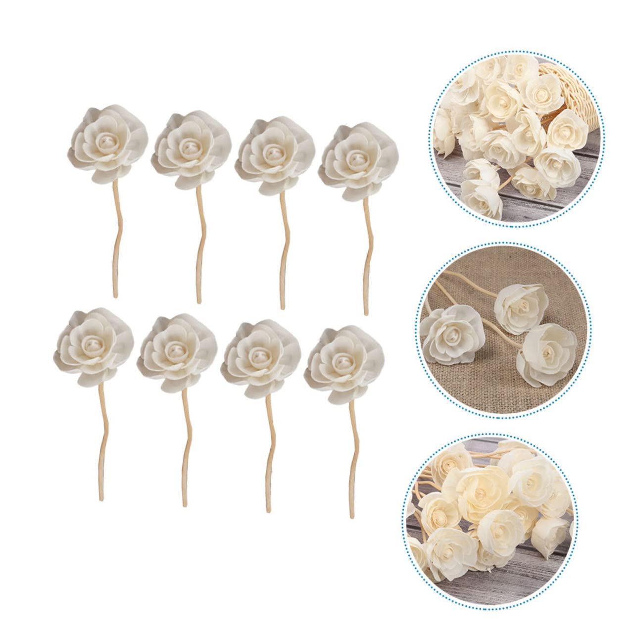 YARNOW 16piezas Varillas De Ratán Flores Aromáticas Ambientador Natural y Decorativo para Hogar Difusor De Relajantes para Crear Fragancias Cualquier Espacio