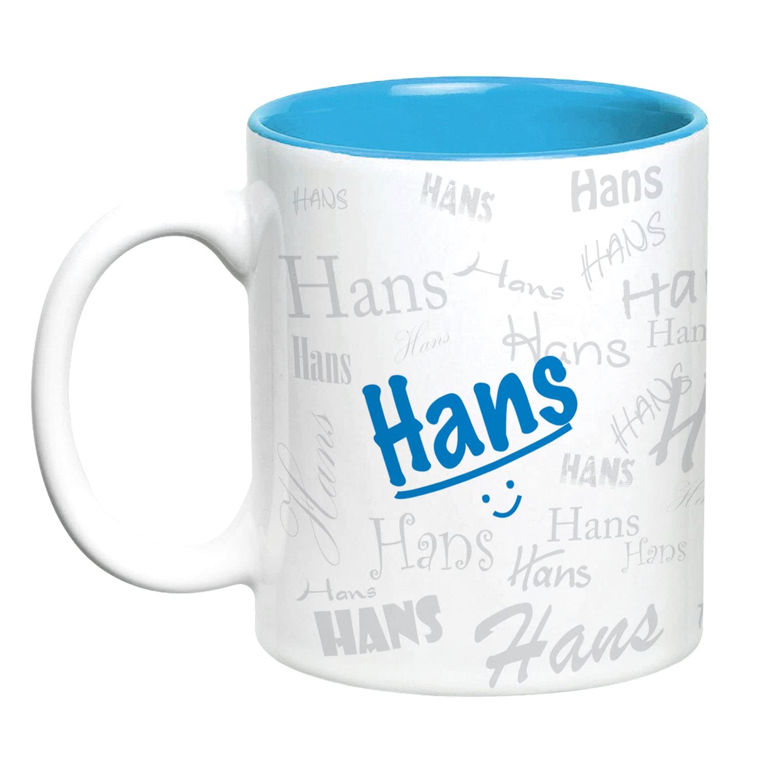 Hot Muggs Me Graffiti Mug - Hans Personalised Name Ceramic, 315 ml, 1 Unit