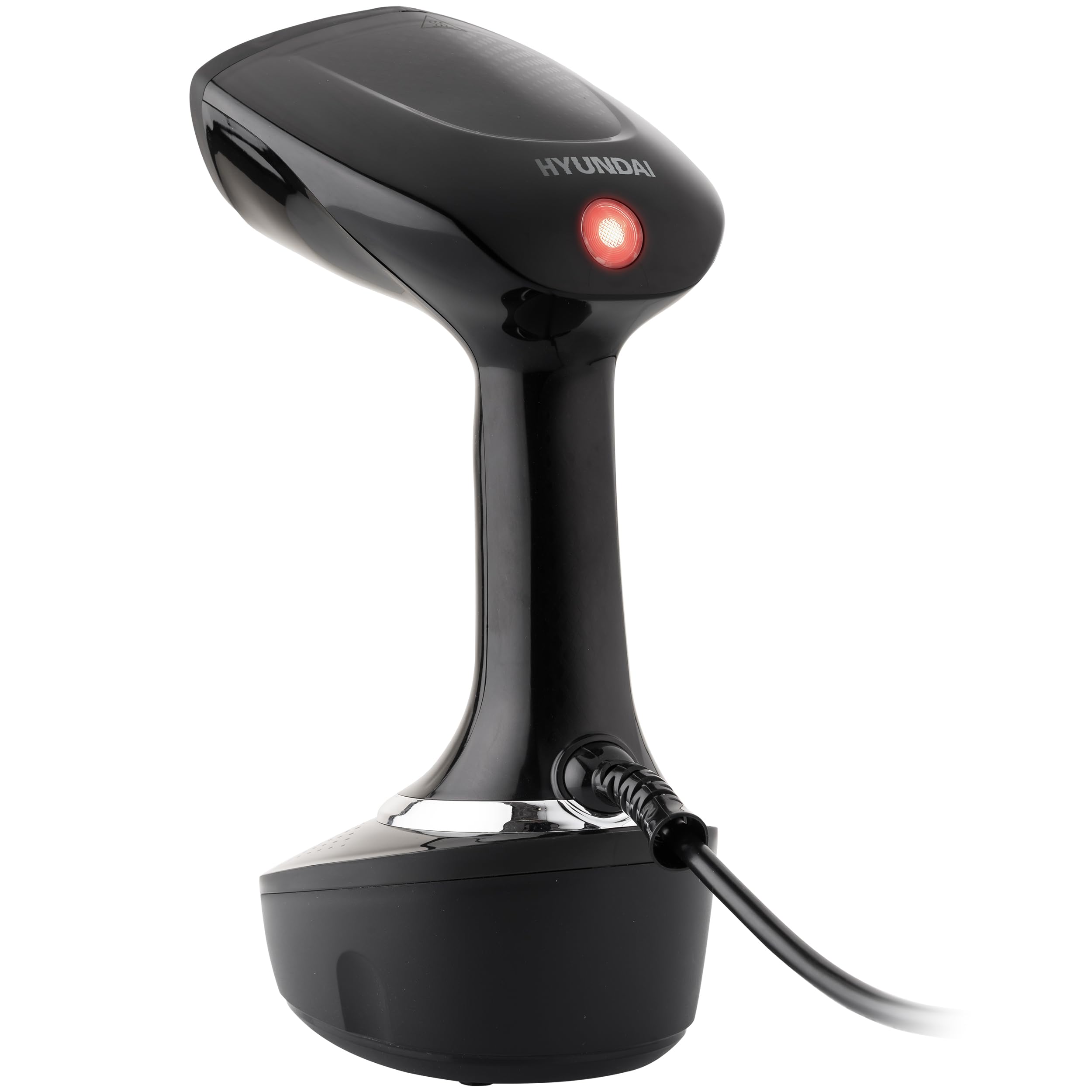Hyundai Dampfbürste GS529 I 1500W I Dampfglätter mit 400ml Tank I 25 g/min Dampfleistung I Handheld Steamer für Kleidung & Textilien I Reise-Dampfglätter I entfernt Falten und Gerüche I schwarz/silber
