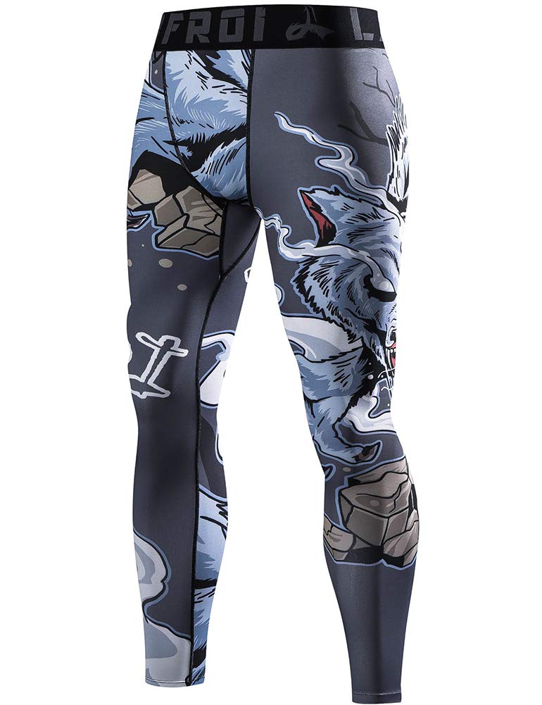 LAFROI Herren Schnelltrocknende Kompressions-Leggings-YSK08