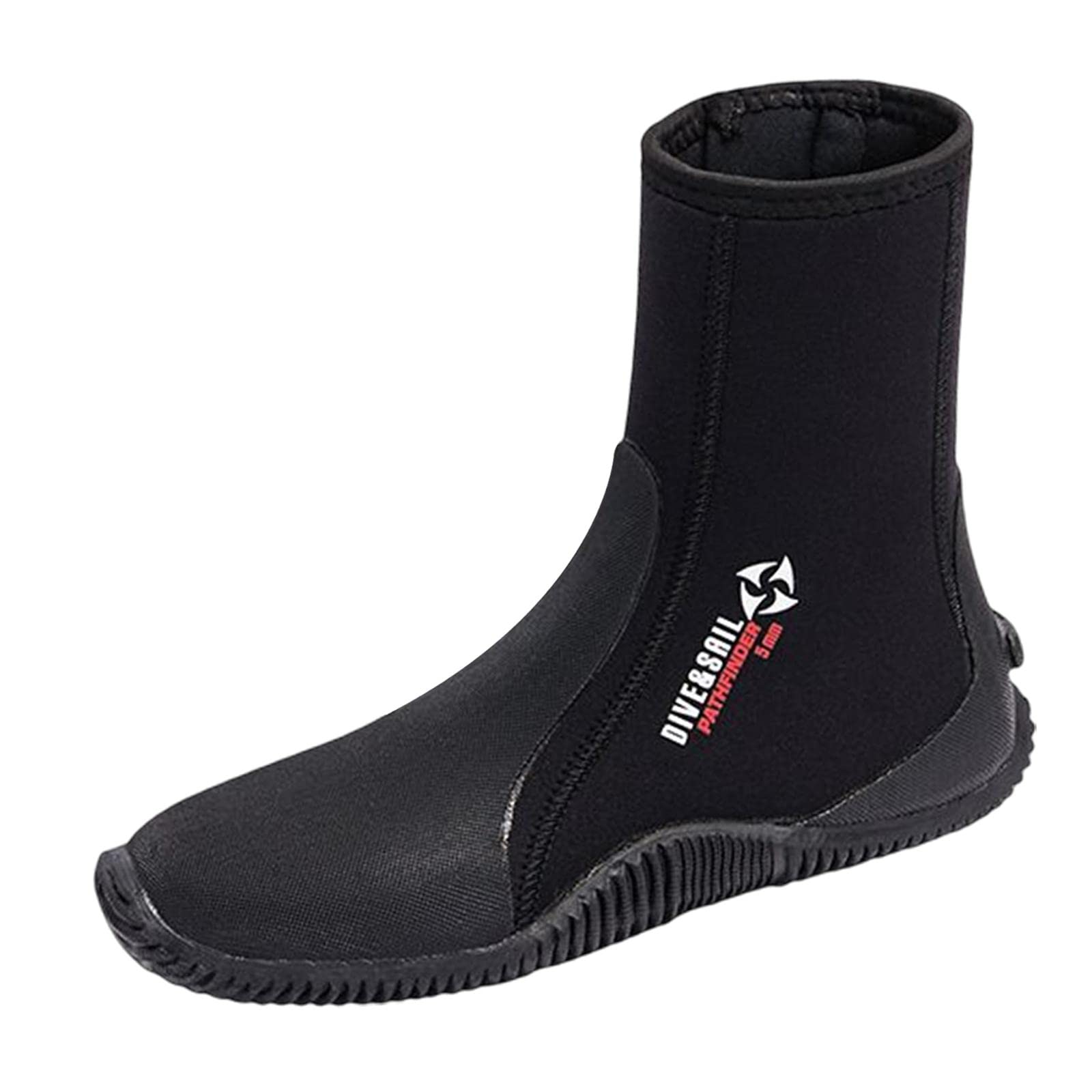 Buty do nurkowania unisex termiczne antypoślizgowe do windsurfingu podwodnej plaży 37-38, czarne