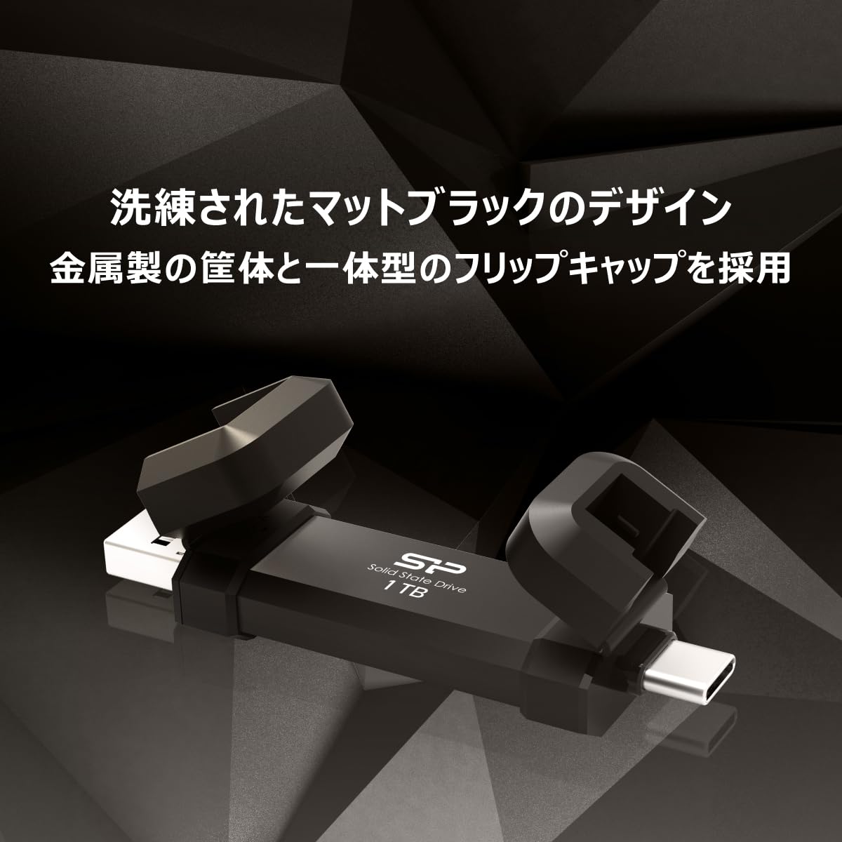 Silicon Power DS72 SSD-SSD-Unità a stato solido, portatile, USB 3.2 Gen 2, Tipo-C/Tipo-A, 500 GB, Nero