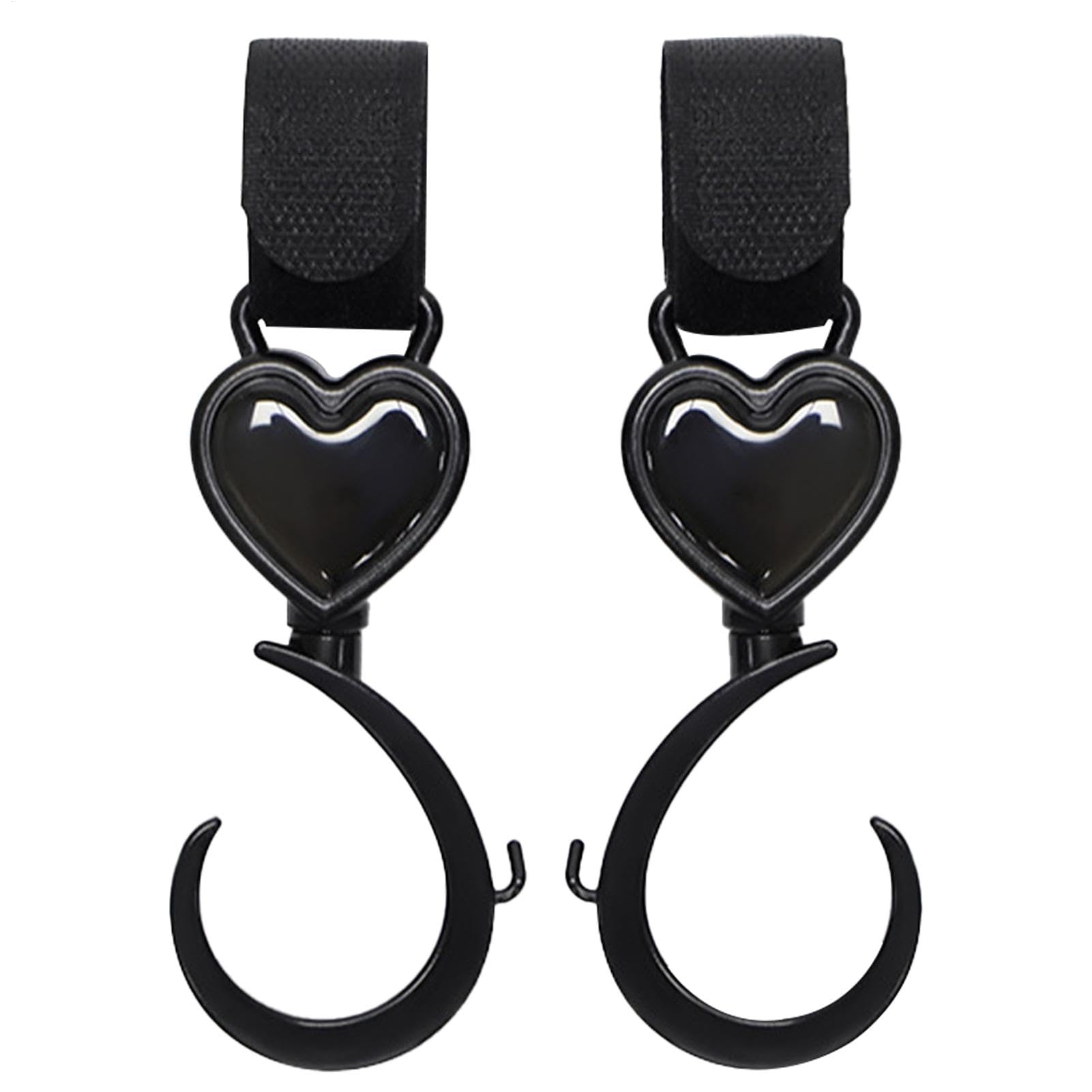 2PC Pram Hook - Pram Hooks for Bags | Baby Stroller Hooks for Hanging Bags | 360° Rotating Buggyy Hooks | Stroller Hooks for Bags | Stroller Clips Stroller Straps for Purse, Organizer, Water Bottles