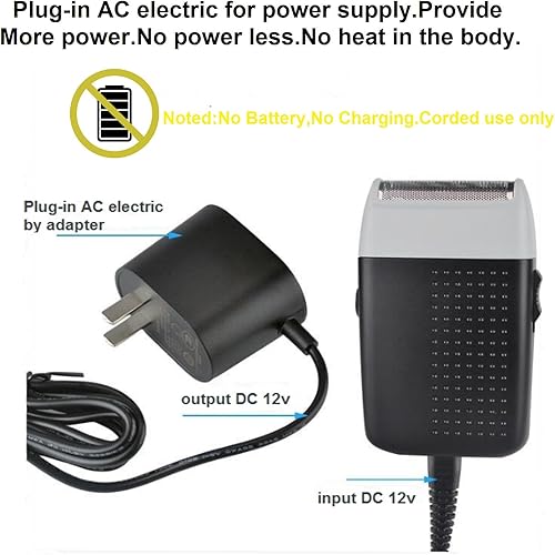 Miniatura 3 de Afeitadora eléctrica con cable, afeitadora profesional de afeitado cerrado, afeitadoras de cabeza calva para hombres, cortadora de estilo