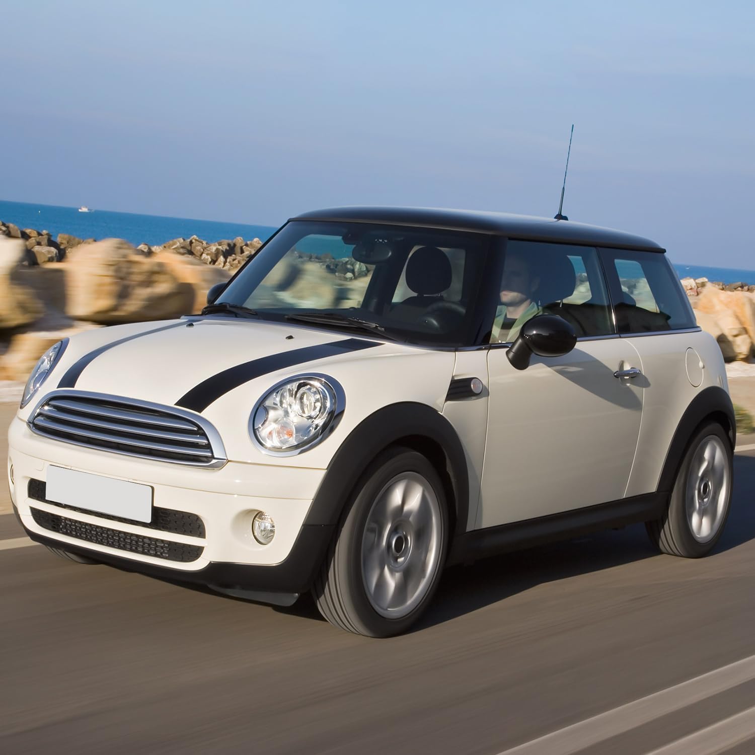 KARPAL Chrome Hood Trim Molding Compatible with 2007-2015 Mini Cooper R55 R56 R58 R59 Replaces 51132751040