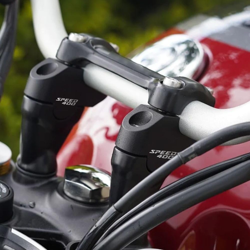 1 paire de rehausseurs de guidon de moto pour Triumph Speed 400 Scrambler 400X 2024 2025 - Support de serrage à hauteur croissante (Scrambler400X)