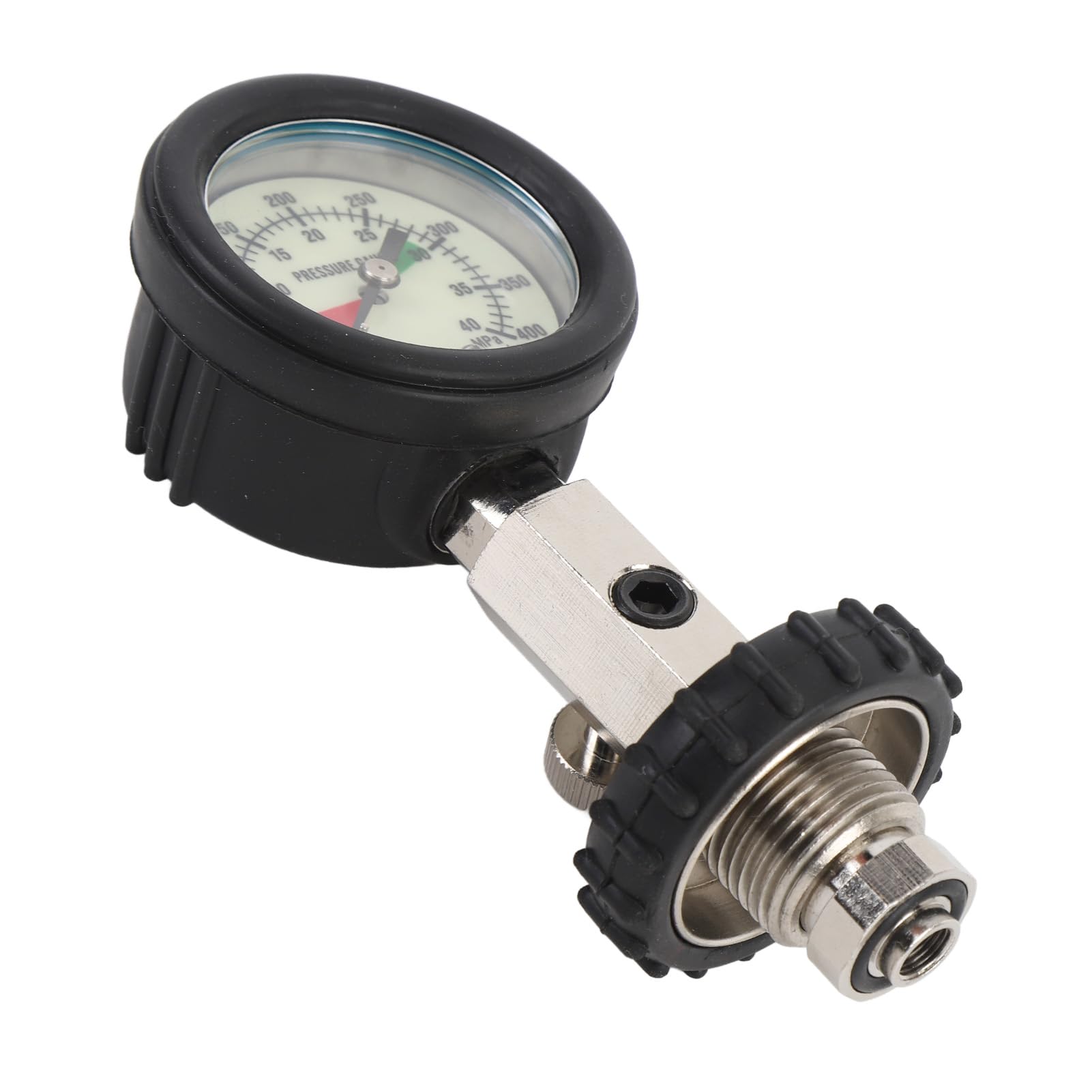 RiToEasysports Manometro per Bombola Subacquea, Acciaio Inossidabile Luminoso Alta Precisione, Misuratore di Pressione Subacqueo for Immersioni Ricreative Professionali e Appassionati