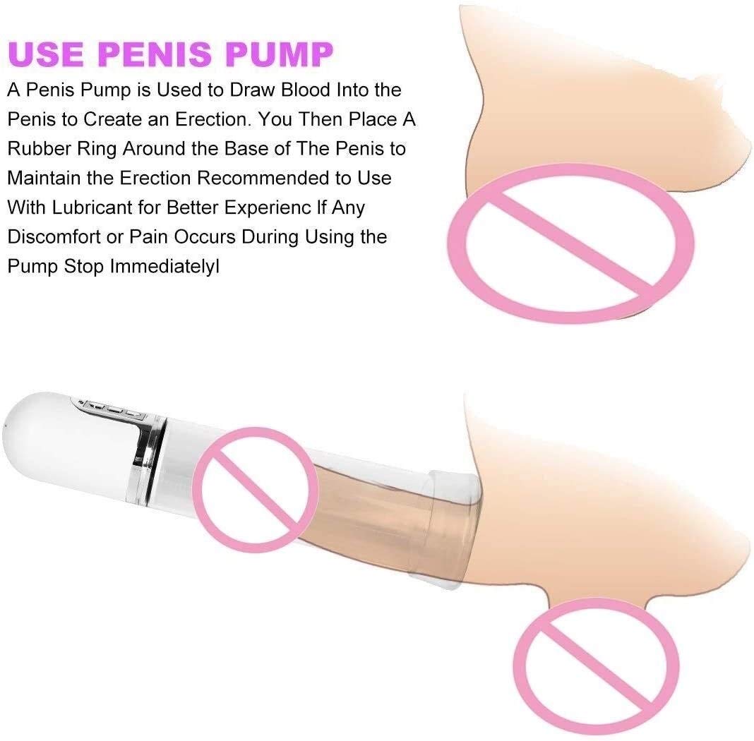 Aspirar los Hombres Juguete Potente Bomba de la ampliadora for los Hombres, Eléctrica Pene Vacío Bomba Hidráulica Pene Agua Bomba Con 4 Intensidades De Succión Para Ayudar A Crecimiento Del Pene